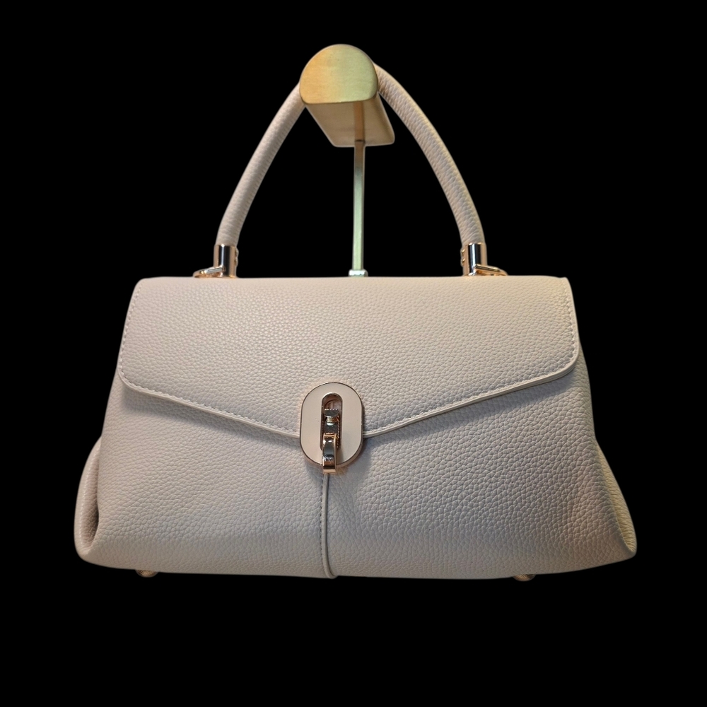 Elegance in the Details Vanilla Satchel Handbag by Purple and Lilac Co. NWT - Picture 2 of 9